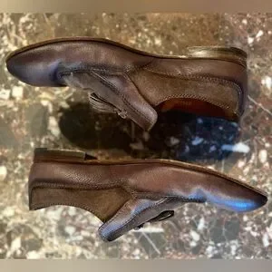 Gucci | Shoes | Vintage Gucci Loafers Brown Suede And  display picture 3